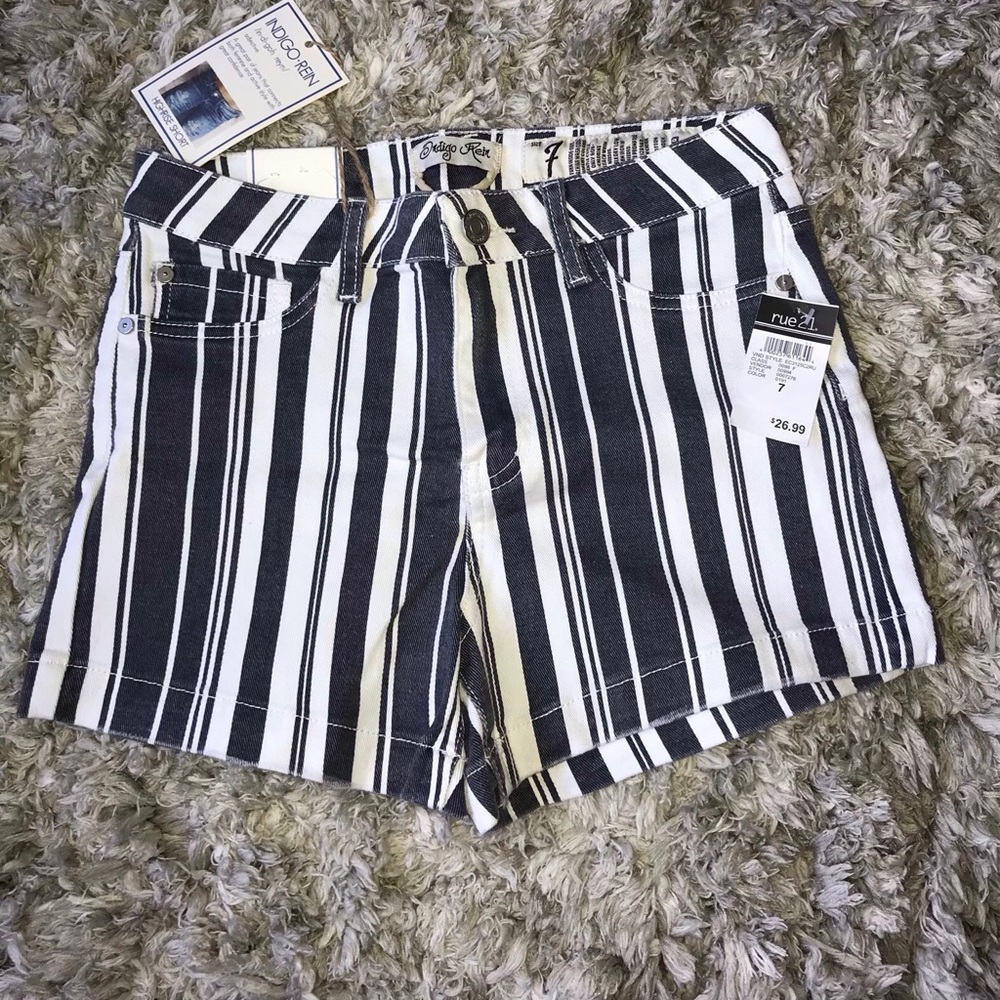Indigo-Rein (Rue21) Striped Shorts